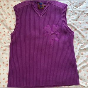 Heaven by Marc Jacobs purple ribbed sweater vest. Size small. Gently used.